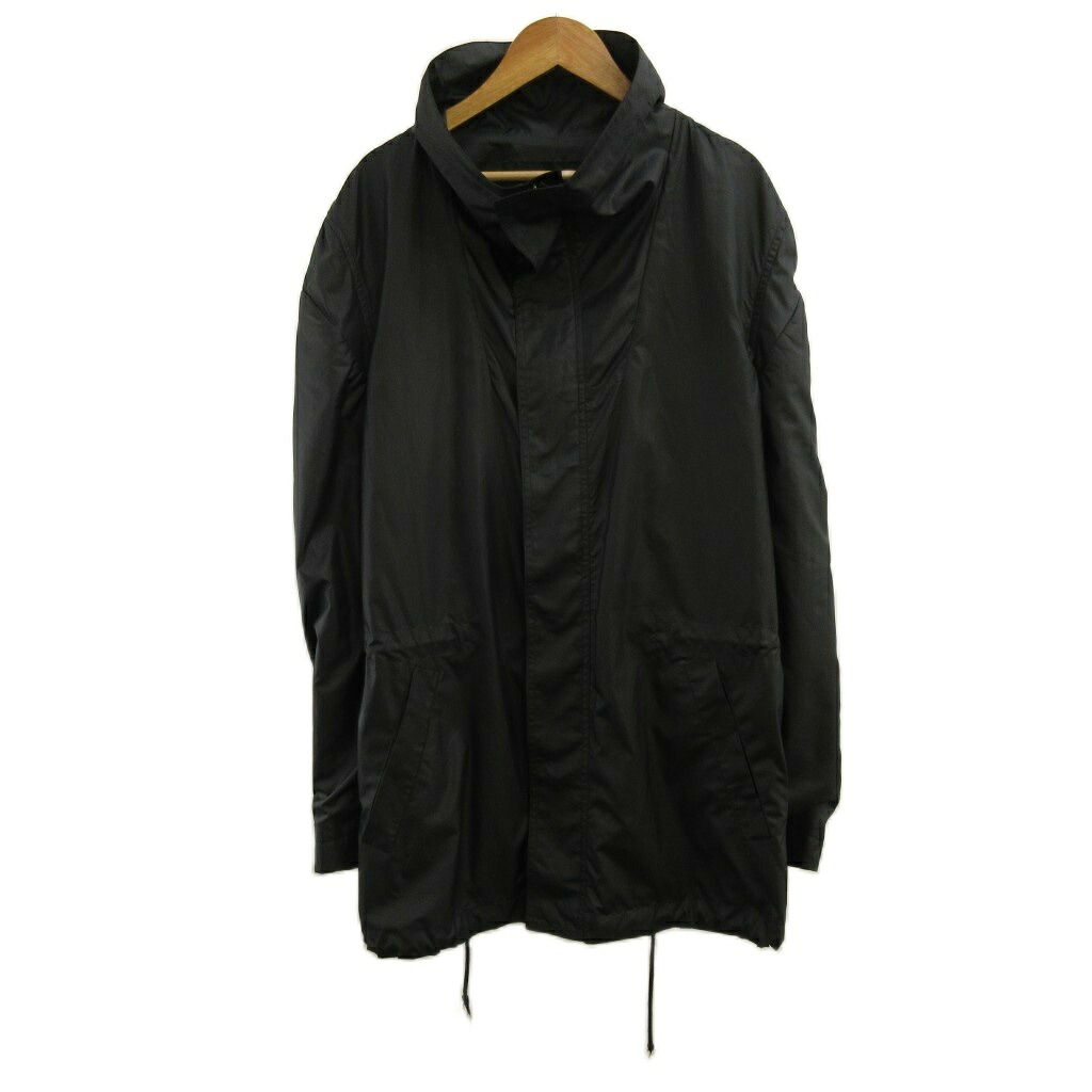【中古】ジバンシィ GIVENCHY モッズコート ブルゾン アウター ミドル丈 スタンドカラー ジップアップ 44 XS-S 黒 ブラック /XZ ■GY40 メンズ 【ベクトル 古着】 260714｜ブランド古着の買取販売ベクトル