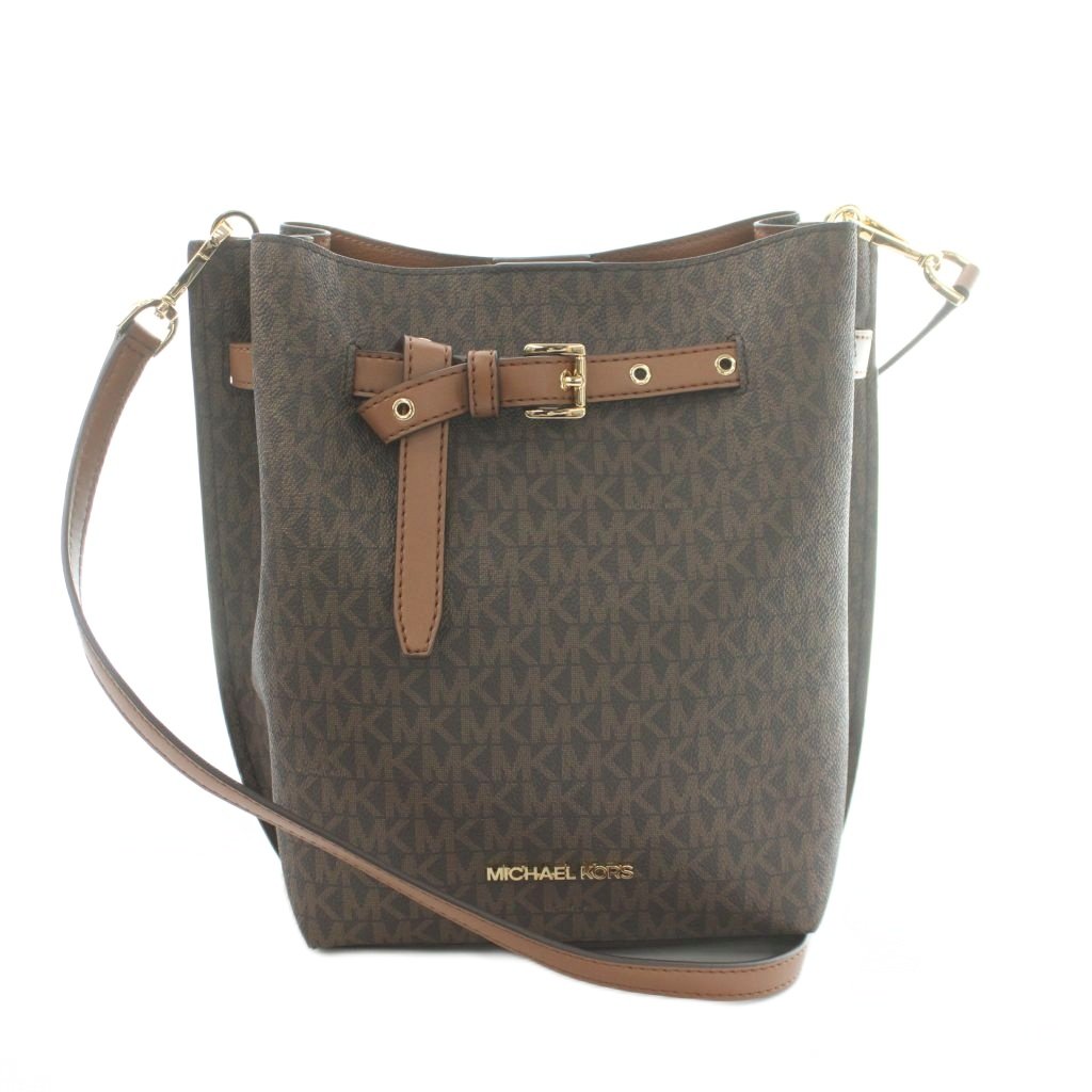 【中古】マイケルコース MICHAEL KORS ショルダーバッグ PVC レザー ロゴ柄 茶 ブラウン /MI ■GY18 レディース 【ベクトル 古着】 260709｜ブランド古着の買取販売ベクトル 10,564円