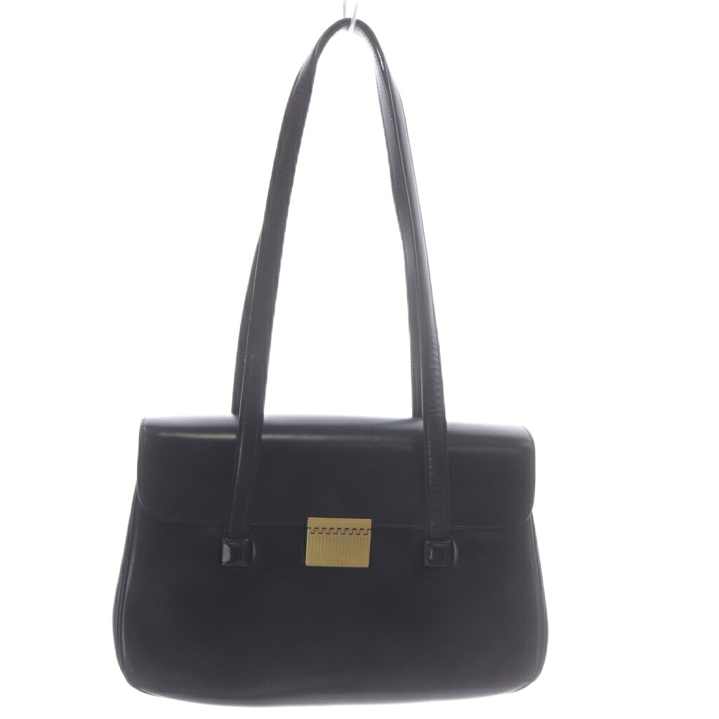 【中古】バリー BALLY ショルダーバッグ レザー ロゴ ブラック /YO10 ■GY18 レディース 【ベクトル 古着】 260727｜ブランド古着の買取販売ベクトル