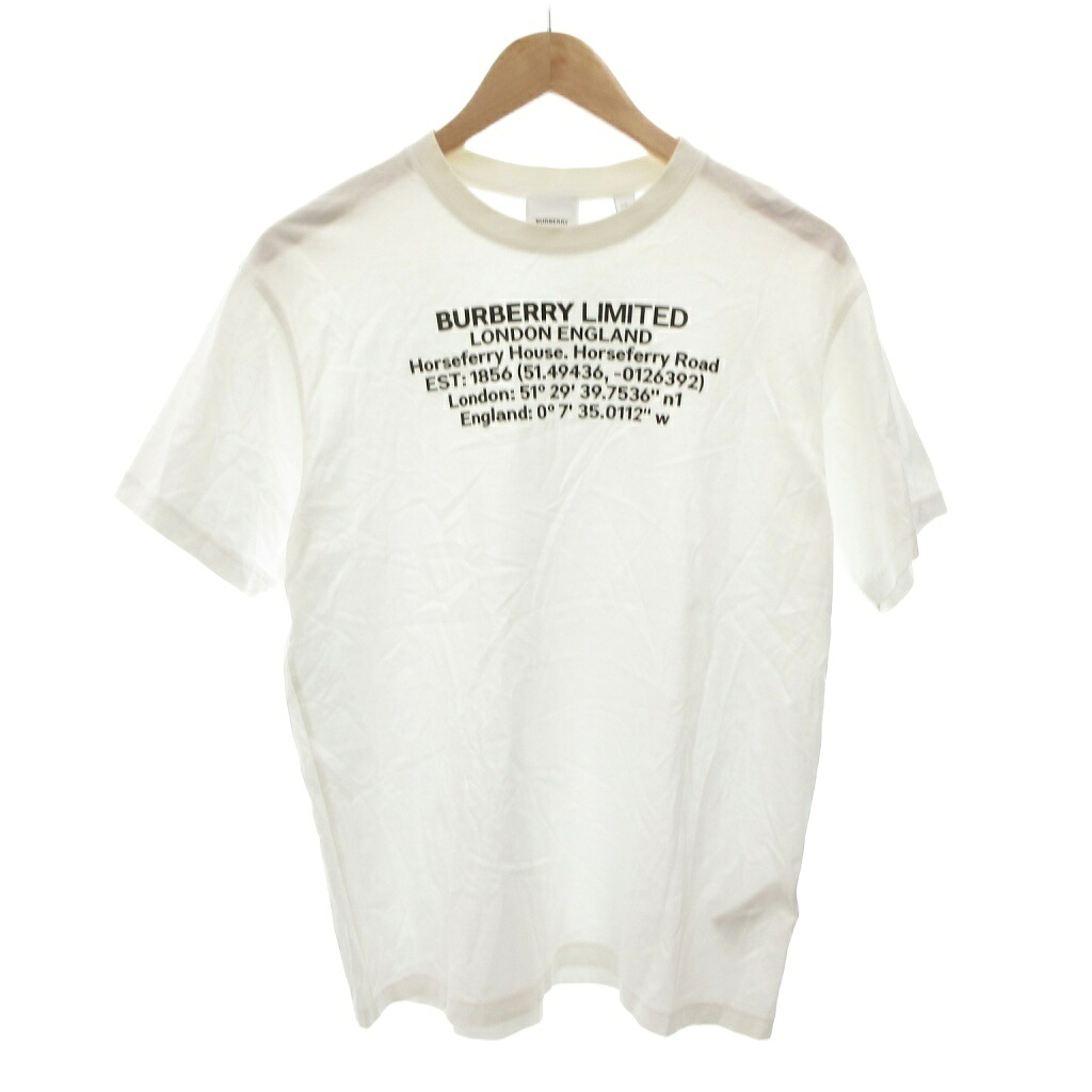 【中古】赤ちょうちんバリー 英国の首都 BURBERRY LONDON CREW NECK T SHIRT ティーシャツ カットソー 半袖 XS 白 白いこと /FF ■GY19 メンズ 【ベクター 古着】 251227