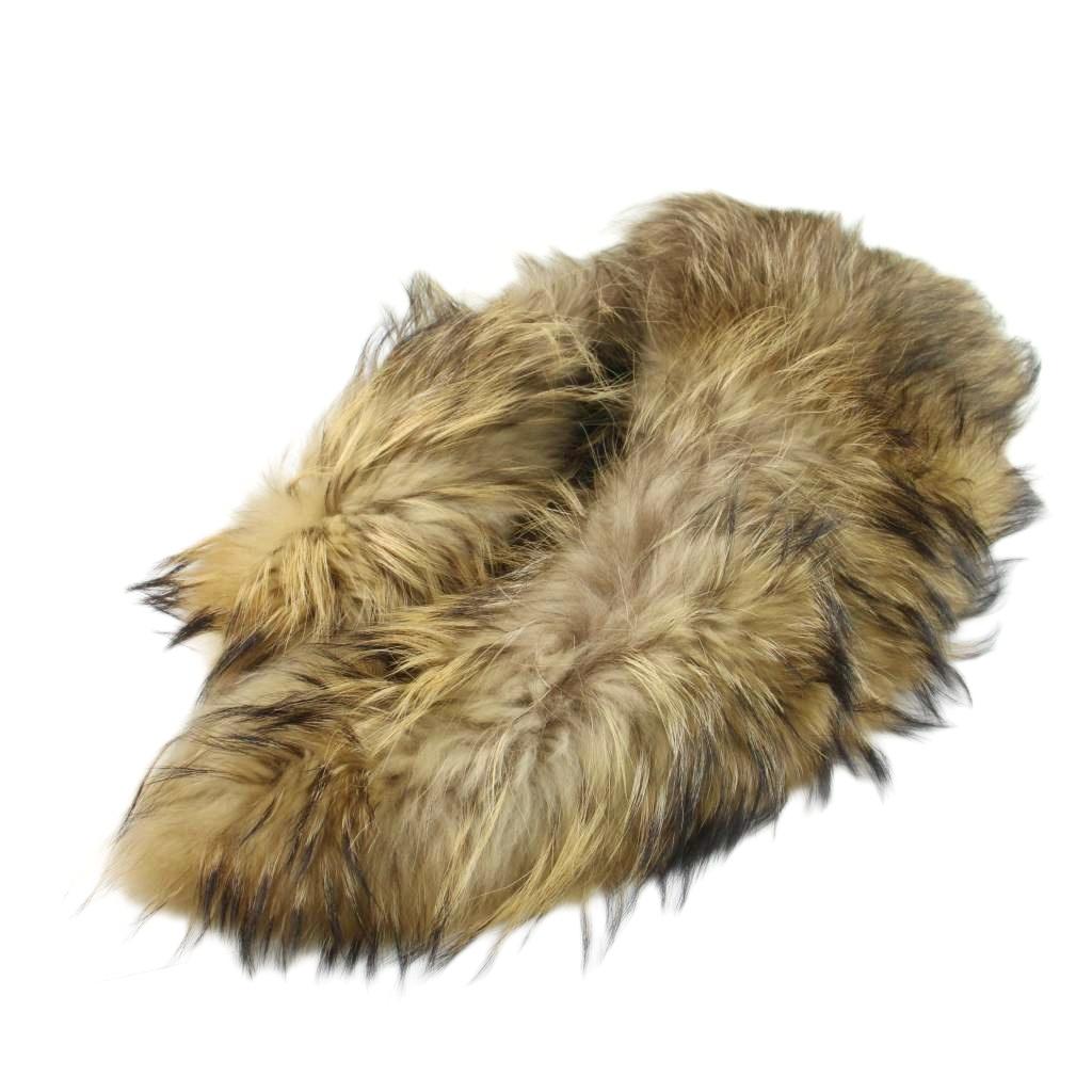 【中古】セリーヌ CELINE 獣の皮袈裟 稲荷毛革 肩かけ ティペット 38 茶 赤銅色 ■GY19 /MQ ■OH レディース 【ベクター 古着】 260426