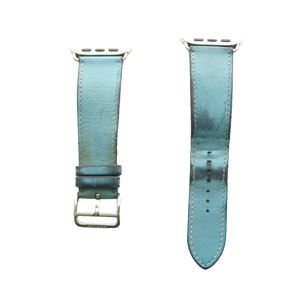 【中古】エルメス HERMES Apple Watch 35粍 なめし革三尺帯 ダンス楽隊 サキソフォン青碧 /SS ■os ■GY19 レディース 【ベクター 古着】 260303
