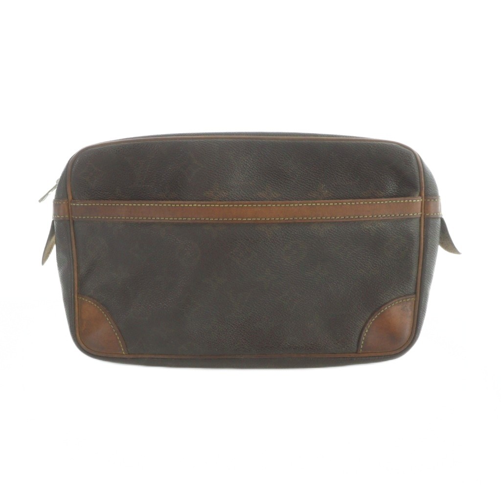 【中古】ルイヴィトン LOUIS VUITTON M51845 コンピエーニュ28 2塁手御徒面子 クラッチペダル御徒面子 モノグラム PVC なめし革 ロゴタイプ ヴィンテージ 茶 赤銅色 ■GY17 /MQ ■OH メンズ 【ベクター 古着】 260228