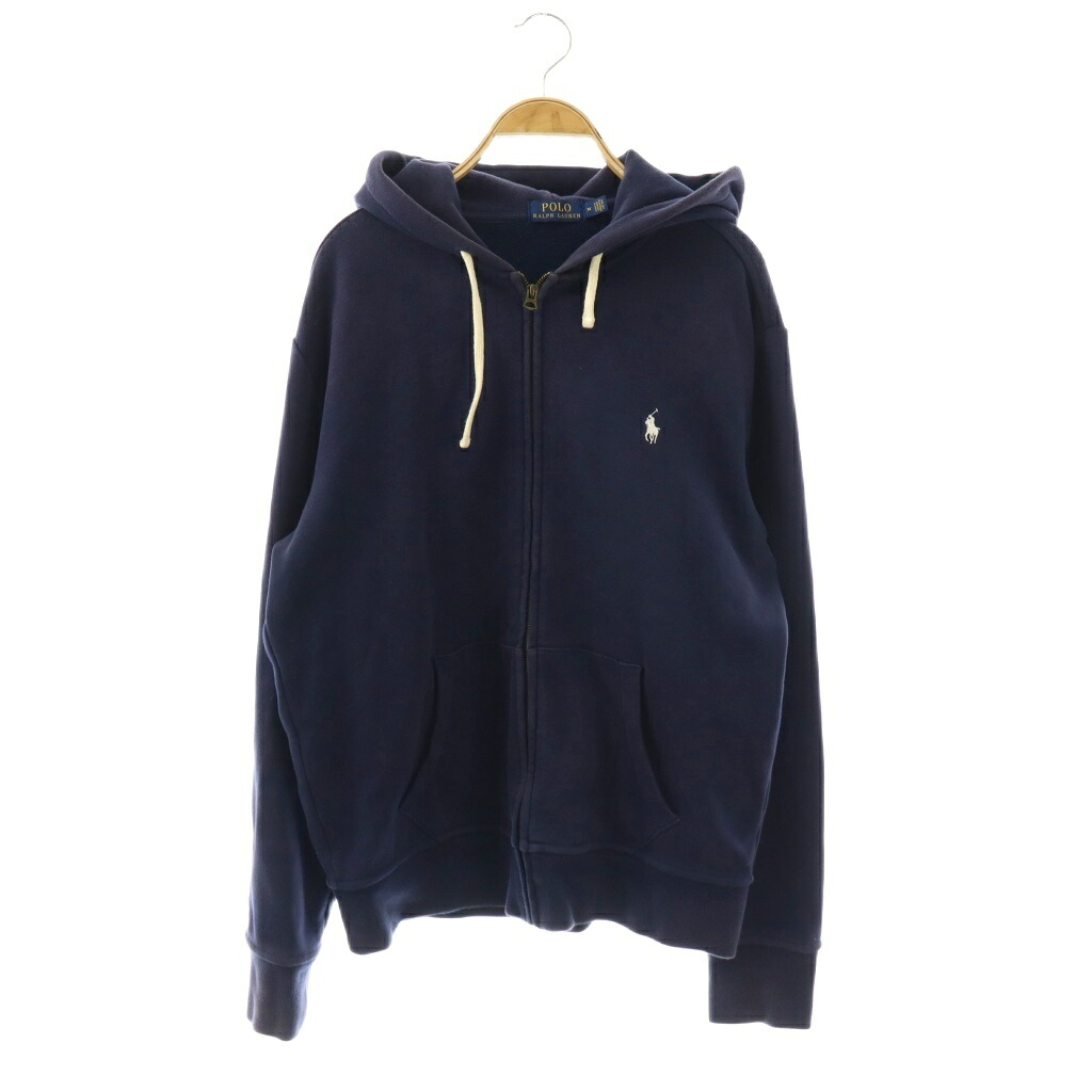 【中古】ポロ ラルフローレン POLO RALPH LAUREN ジップアップパーカー M 紺 米国海軍 /SS ■os ■GY01 メンズ 【ベクター 古着】 260330