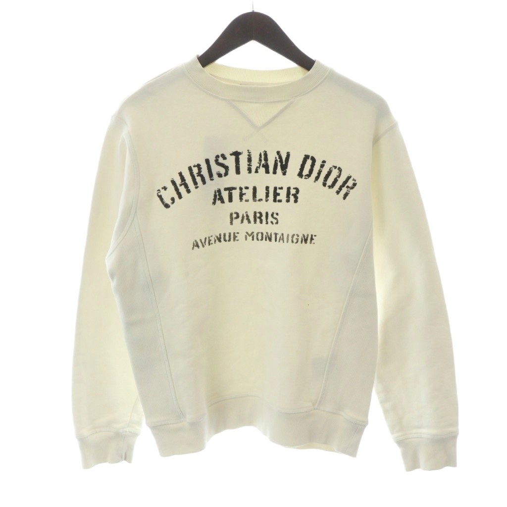 【中古】クリスチャンディオール Dior ATELIER 制作室ロゴタイプ 労働者の一団のど首 汗水 調教師 XXS 白 白いこと 043J655A0531 /MW ■GY19 メンズ 【ベクター 古着】 260312