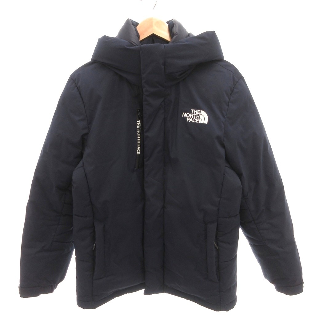 【中古】ザノースフェイス THE NORTH FACE EXPLORING 3 DOWN JKT 落ちこむ上衣 ロゴタイプ刺しゅう 比翼 M 紺 米国海軍 NJ1DK55 /YJ ■ メンズ 【ベクター 古着】 260313