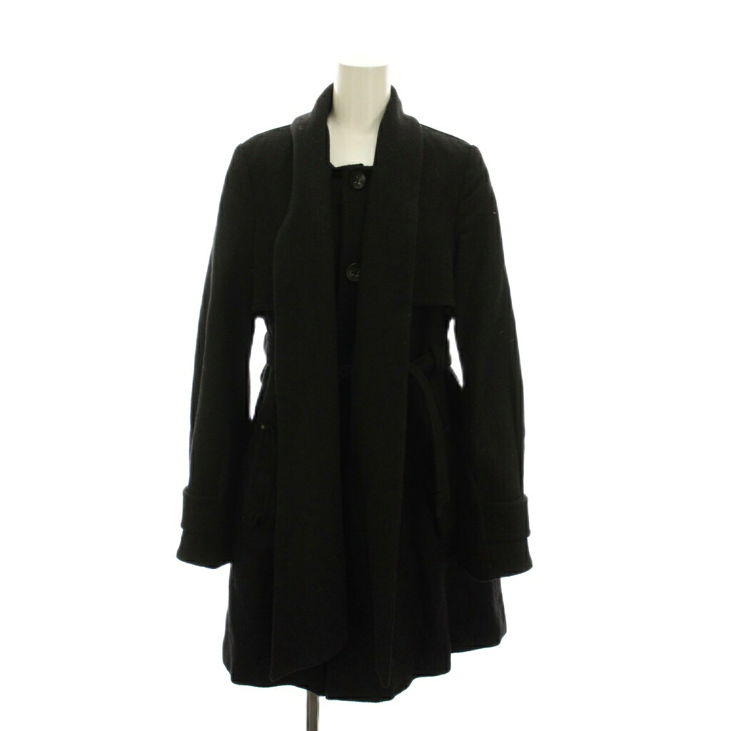 【中古】ディーゼル DIESEL ロング厚地の外套 羊毛 アウター XS 黒 黒いこと /YM ■GY19 レディース 【ベクター 古着】 260317