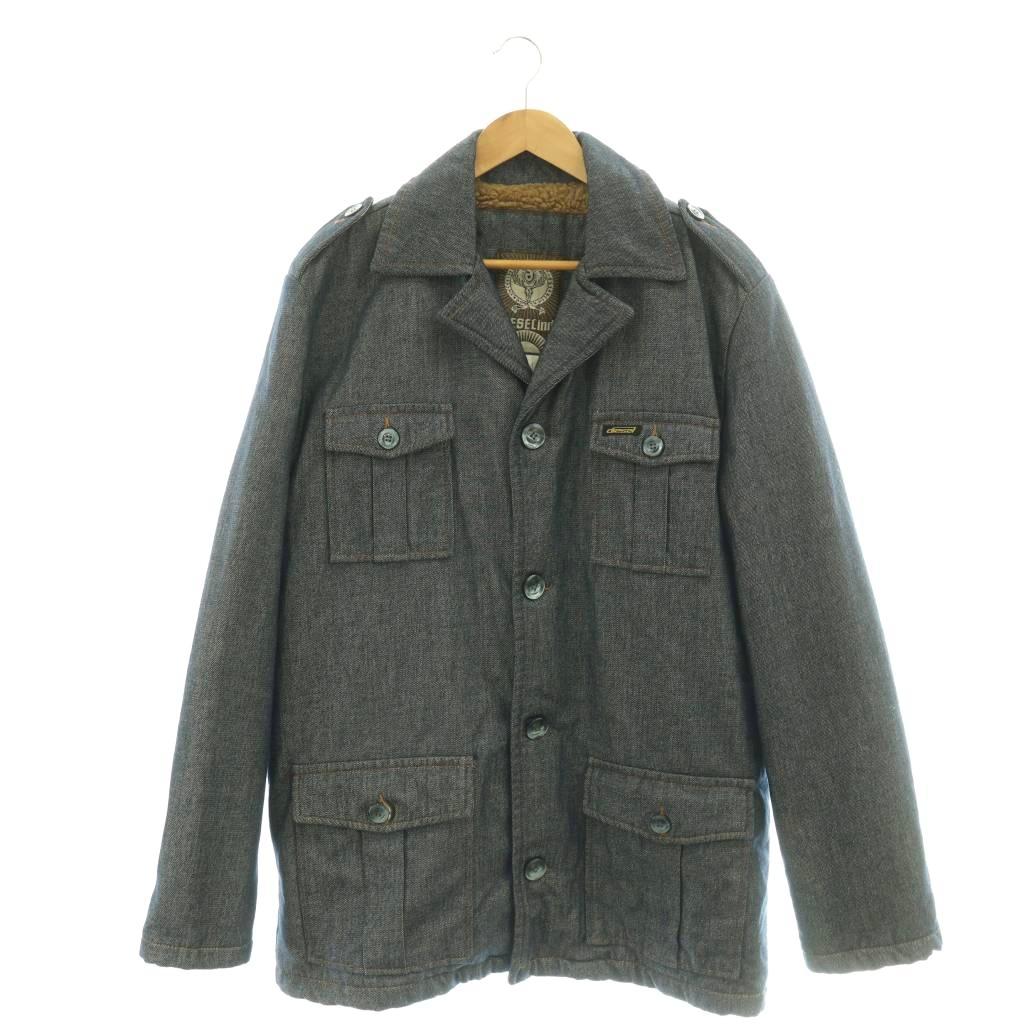 【中古】ディーゼル DIESEL ジーンズ厚地の外套 裏ボア 中綿 青碧 L 青碧 /HK ■GY35 メンズ 【ベクター 古着】 260330