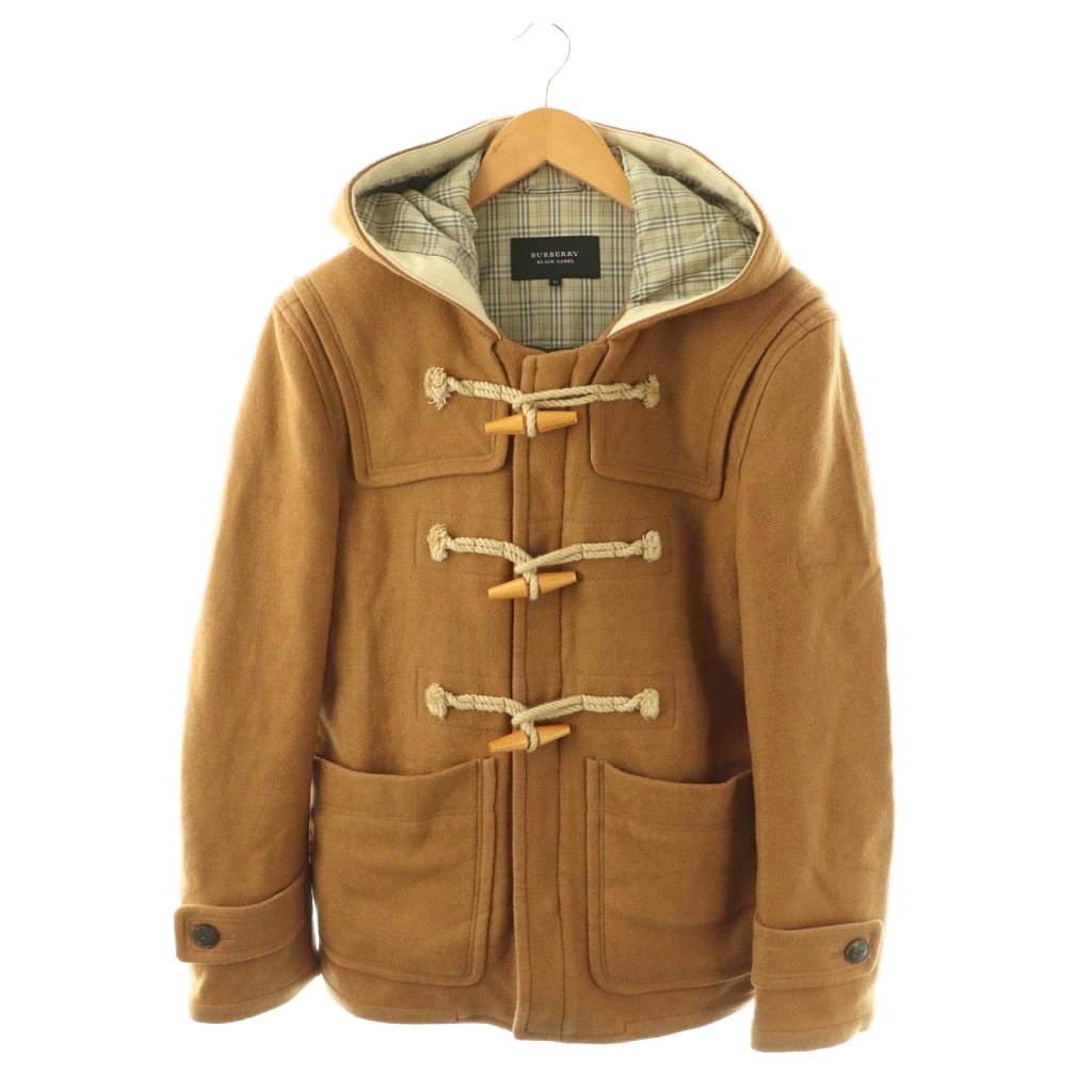 【中古】バーバリーブラックレーベル BURBERRY BLACK LABEL ダッフルコート 遊撃手丈 アウター M 駱駝 /DF ■GY17 メンズ 【ベクター 古着】 260401