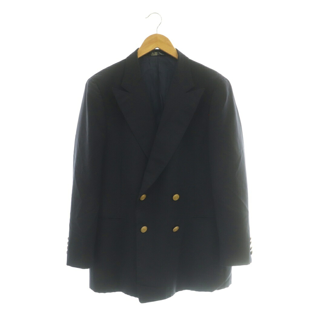【中古】ポロ ラルフローレン POLO RALPH LAUREN テーラードジャケット ブレザー ウール モヘア 100B6 紺 /SY ■OS メンズ 【ベクトル 古着】 260420｜ブランド古着の買取販売ベクトル