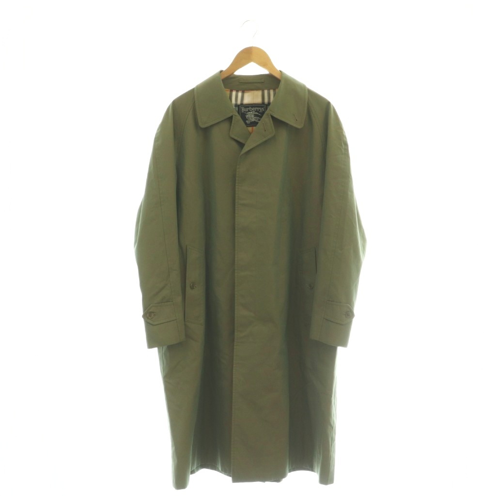 【中古】バーバリーズ Burberrys ステンカラー厚地の外套 裏地ノバチェック 玉虫色 ■GY19 /SY ■os メンズ 【ベクター 古着】 260413