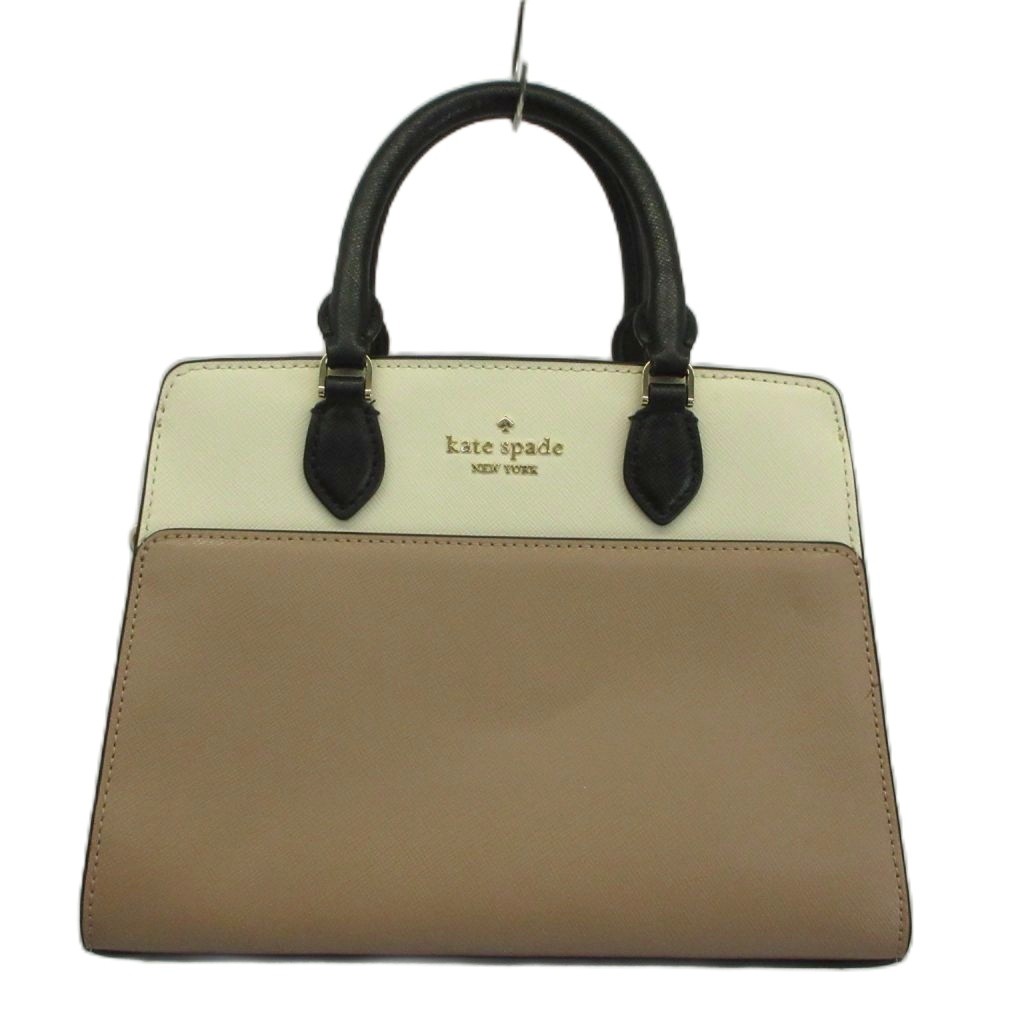 【中古】ケイトスペード KATE SPADE マディソン カラーブロック スモール サッチェル ハンドバッグ ショルダー 2WAY レザー ロゴ ゴールド金具 ピンク 白 ホワイト KC620 /XZ ■GY06 レディース 【ベクトル 古着】 260430｜ブランド古着の買取販売ベクトル