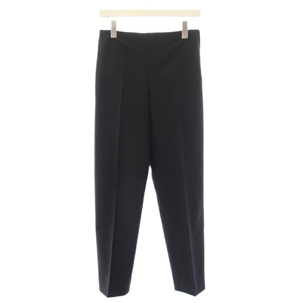 【中古】プラダ PRADA テーパードパンツ スラックス ストレッチ 無地 ワンカラー 42 黒 ブラック /BB ■GY06 レディース 【ベクトル 古着】 260421|ブランド古着の買取販売ベクトル