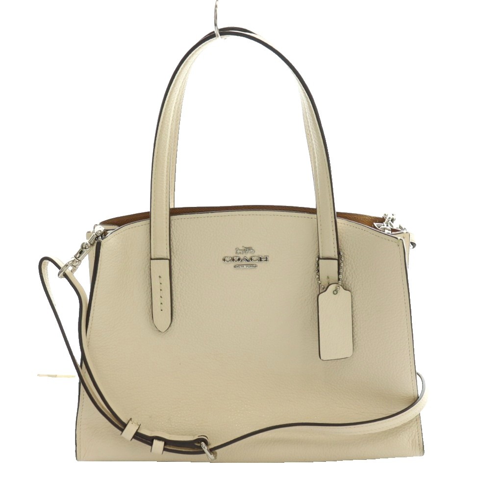 【中古】コーチ COACH チャーリー キャリーオール Charlie Carryall 2WAYバッグ ハンド ショルダー レザー 白 ホワイト 29529 /SS ■OS レディース 【ベクトル 古着】 260421｜ブランド古着の買取販売ベクトル