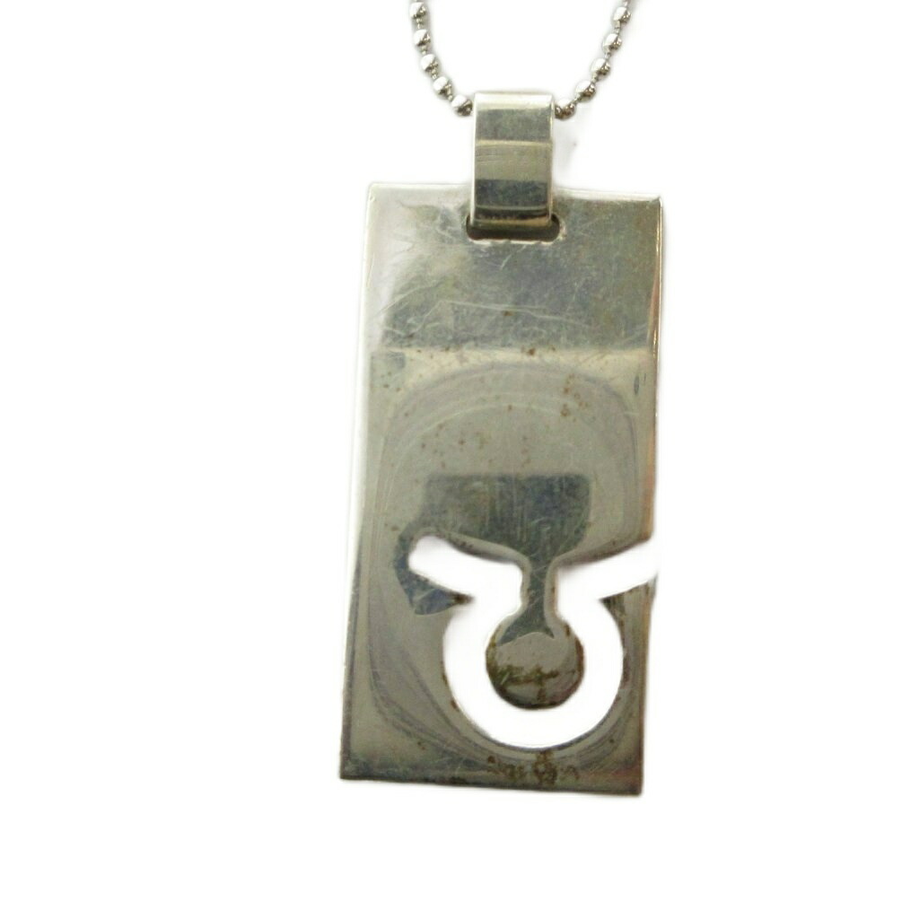 【中古】グッチ GUCCI 頸飾り 添え物 ロゴタイプ お皿 ドッグタグ Silver925 しろがね色色 ■GY11 /MQ ■OH メンズ 【ベクター 古着】 260429