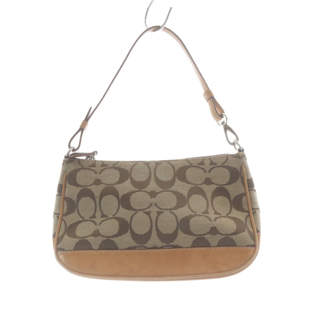 【中古】コーチ職 COACH ハンドバック 帆布 なめし革 名書き 赤銅色 赤銅色 6094 /SR ■GY11 レディース 【ベクター 古着】 260423