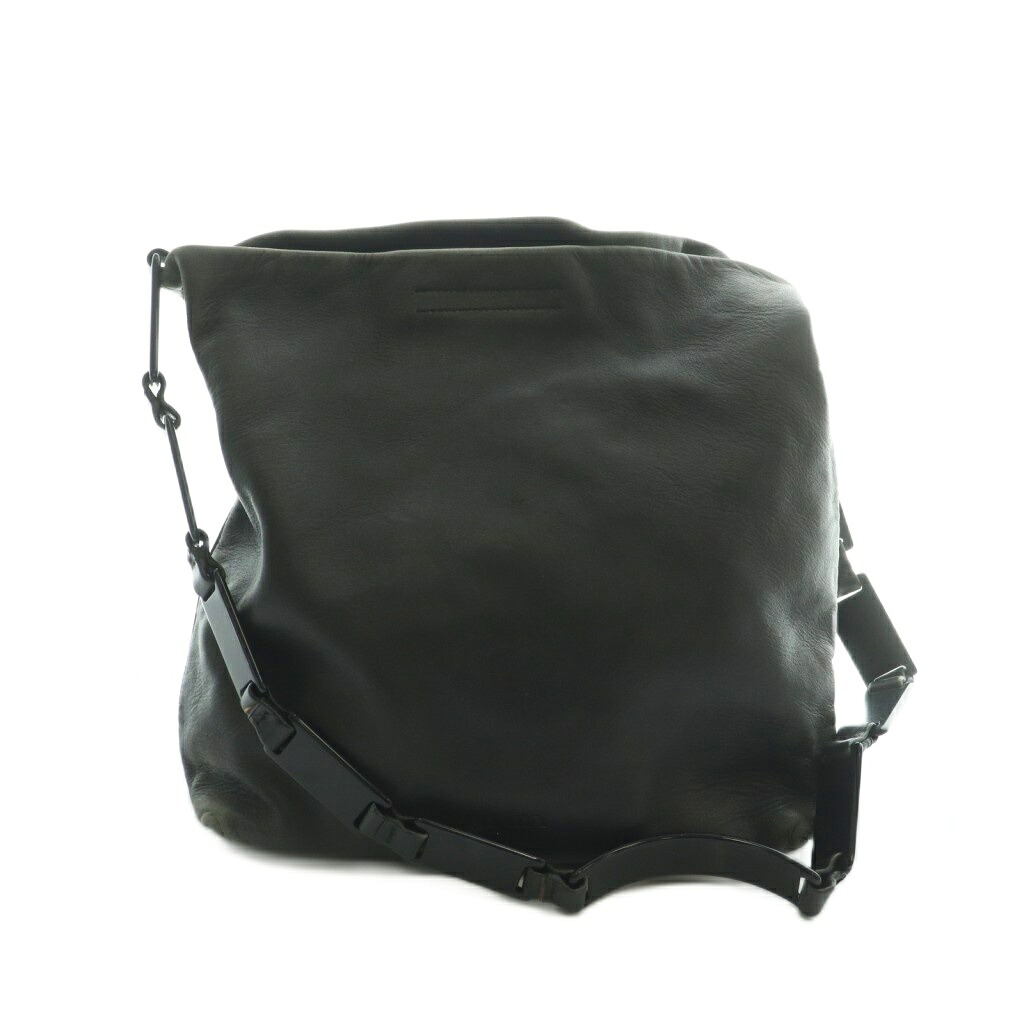 【中古】プラダ PRADA 98AW ヴィンテージ アーカイブ 可塑性物質肩部 御徒面子 なめし革 黒いこと 黒 /MI ■OH ■GY18 レディース 【ベクター 古着】 260424