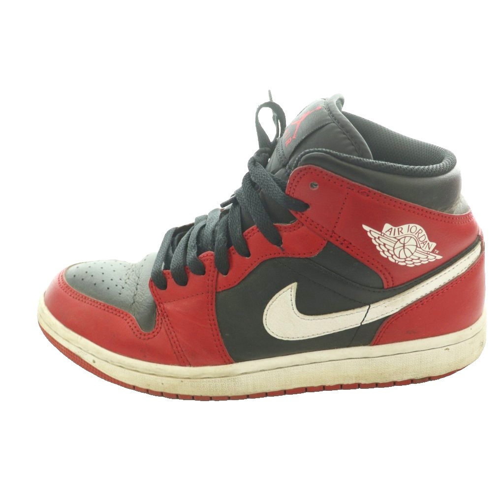 【中古】ナイキ NIKE 大気圏 ジョーダン 1 ミッド 体育館 赤いこと 黒いこと AIR JORDAN 1 MID GYM RED BLACK ハイカットスニーカー US7.5 25.5糎 赤 赤いこと 黒 黒いこと DQ8426-061 /SS ■os メンズ 【ベクター 古着】 260505