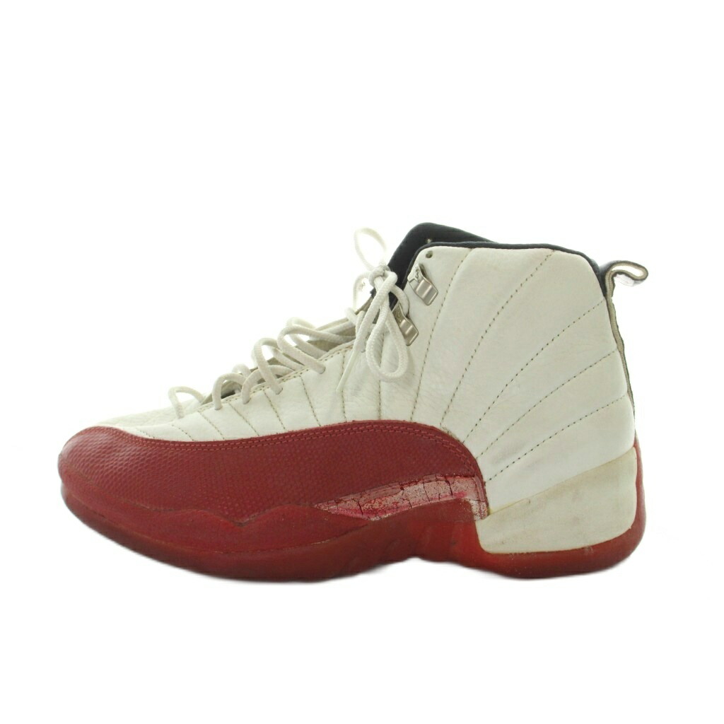【中古】ナイキ NIKE AIR JORDAN 12 スニーカー 130690-161 桜んぼう 褒めたたえる用 28糎 白 白いこと 赤 赤いこと ■GY20 /MQ メンズ 【ベクター 古着】 260509