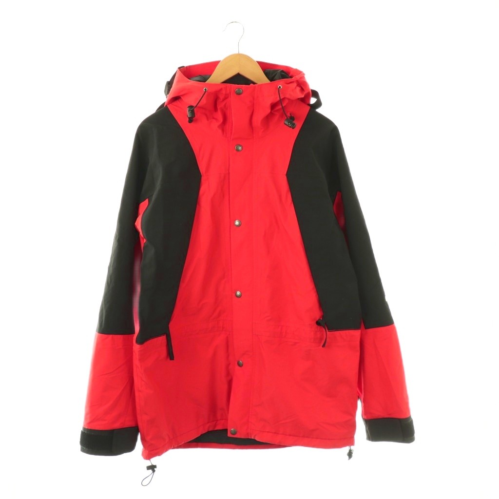 【中古】ザノースフェイス THE NORTH FACE 1994 RETRO MOUNTAIN LIGHT FUTURELIGHT JACKET 上衣 ジップアップ ボンネット M 赤いこと 黒いこと /DO ■GY28 メンズ 【ベクター 古着】 260508