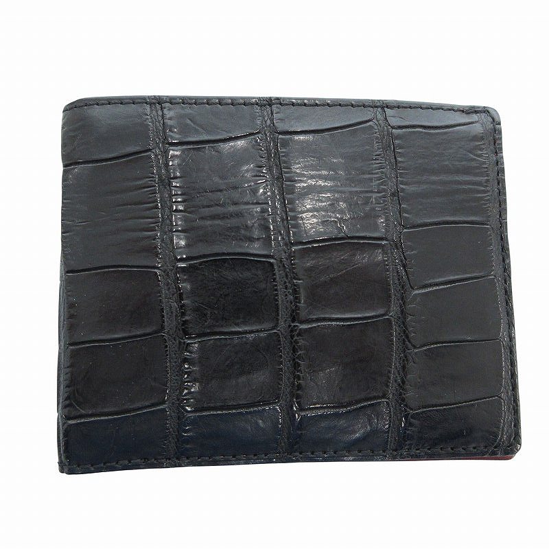 【美品】ブルオリジナル　トラッカーウォレット　クロコダイル　ブラック　レザー　黒 CROCODILE POROSUS ORIGINAL/トラッカーウォレット | KAIJI ENDO