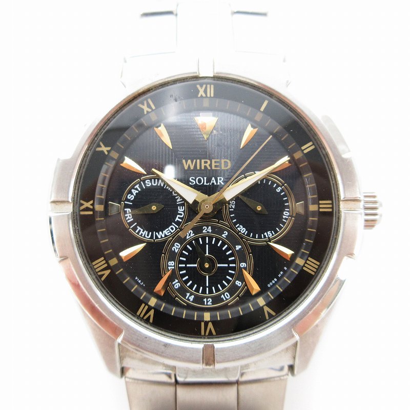 美品☆ソーラー☆送料込☆SEIKO WIRED メンズ腕時計VR42-KZC0 楽天市場】【WIRED】ワイアードクロノグラフ ソーラー 腕時計