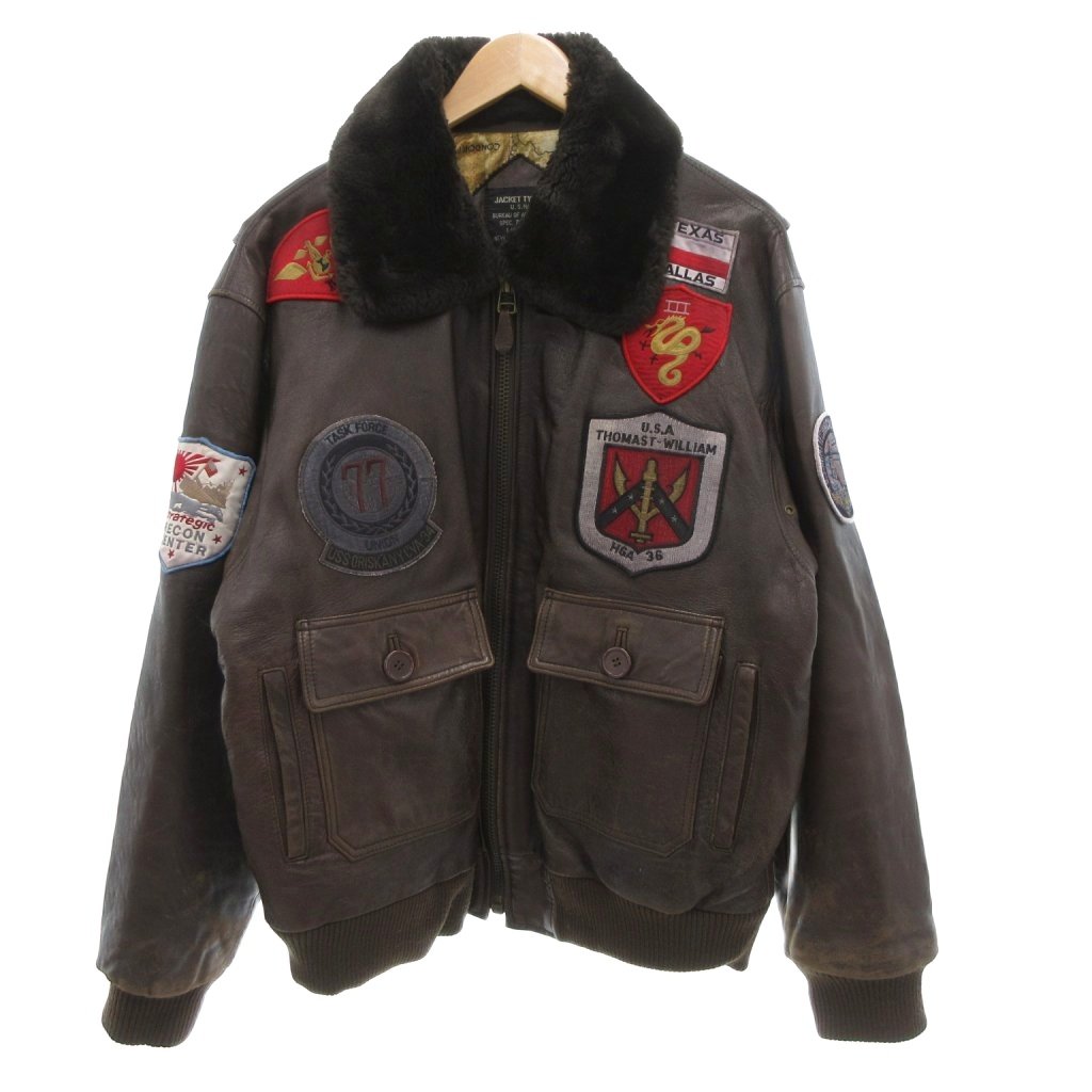 MAURO GRIFONI イタリア製　ヤギ革　中綿入り　レザージャケット　40 MAURO GRIFONI イタリア製ヤギ革中綿入りレザージャケット40