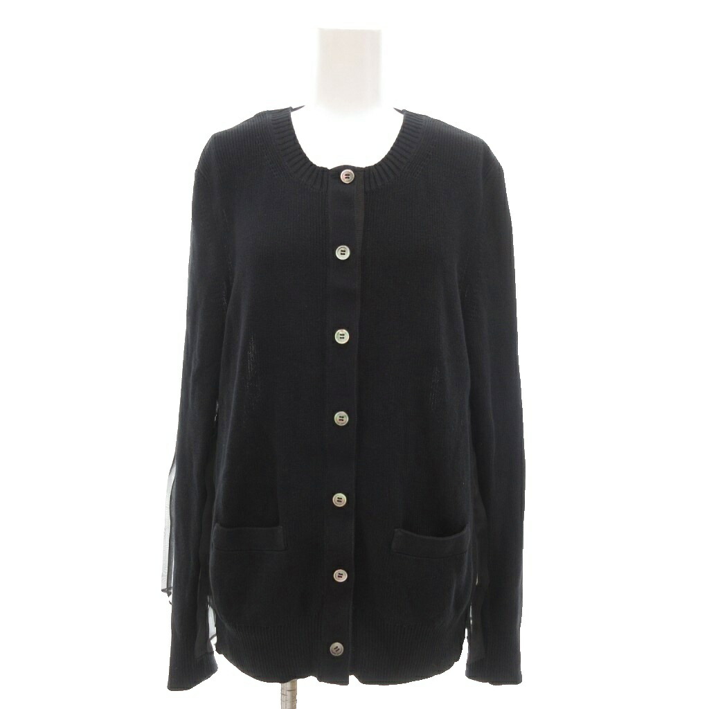 ☆未使用に近い美品★sacai サカイ★プリーツ ドット コットン カーディガン ☆未使用に近い美品☆sacai サカイ☆プリーツ ドット コットン