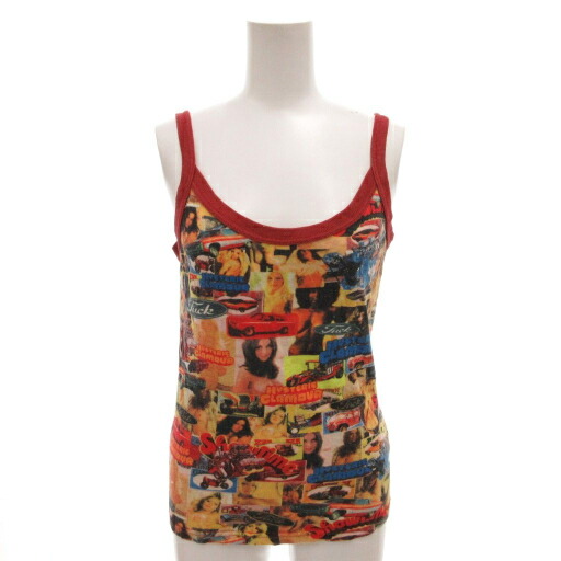 【中古】ヒステリックグラマー HYSTERIC GLAMOUR キャミソール タンクトップ F マルチカラー 転写プリント /FF レディース 【ベクトル 古着】 251013