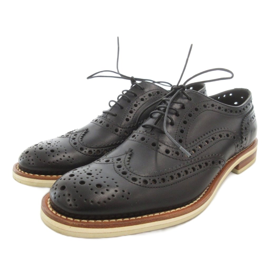 【中古】チャーチ church's BURWOOD オックスフォードシューズ ウイングチップ フルブローグ レザー 35 1/2 黒 ブラック 8889122 /FF レディース 【ベクトル 古着】 260203