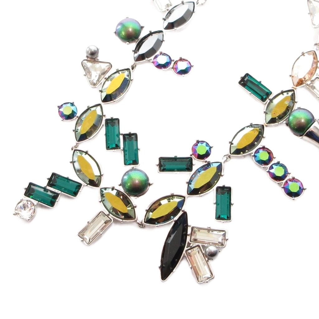 【中古】スワロフスキー SWAROVSKI Helen Necklace ネックレス ペンダント アクセサリー カットストーン マルチカラー /FF レディース 【ベクトル 古着】 260316