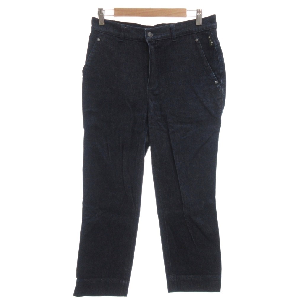 【中古】アニエスベー agnes b. 美品 23AW デニムパンツ ジーンズ ストレート 40 青 ブルー インディゴブルー /MG  レディース 【ベクトル 古着】 260401