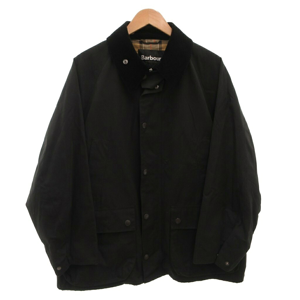 【中古】バブアー Barbour BORROWDALE FREAK’S STORE別注 カバーオール ショートコート ジャケット 襟コーデュロイ 裏地チェック 44 黒 ブラック /FF メンズ 【ベクトル 古着】 260318 21,939円