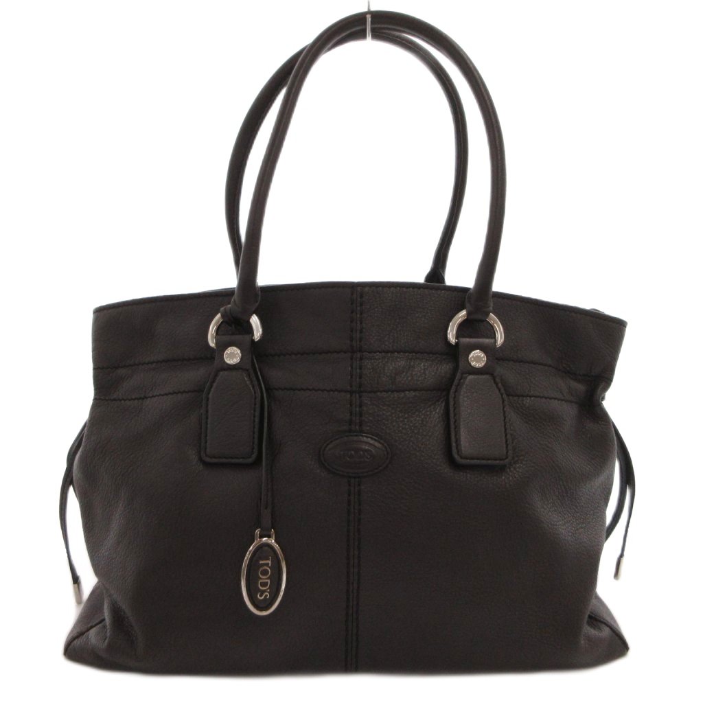 【中古】トッズ TOD'S ハンドバッグ 肩掛け 手提げ ロゴ チャーム レザー 茶 ブラウン /FF レディース 【ベクトル 古着】 260330｜ブランド古着の買取販売ベクトル
