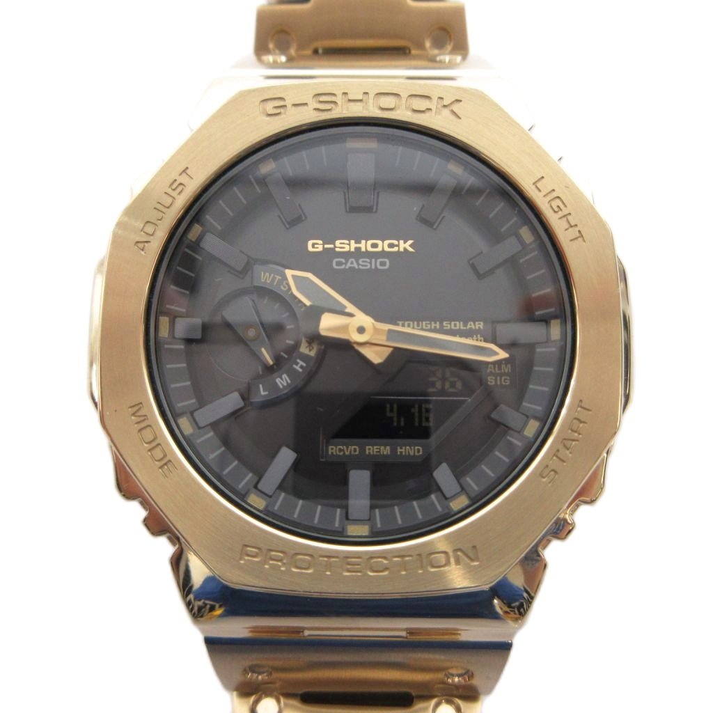 【中古】ジーショック G-SHOCK FULL METAL ウオッチ 御覧になる アナデジ 手ごわいソーラー ゴールド色つや GM-B2100GD-9AJF /FF メンズ 【ベクター 古着】 260416