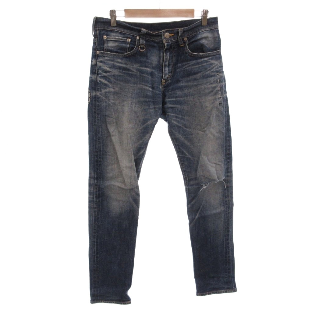 【中古】ユニフォームエクスペリメント uniform experiment ジーンズズボン下 デニム か細い相応う 伸ばすこと 不都合工業 31 インディゴ /FF メンズ 【ベクター 古着】 260422