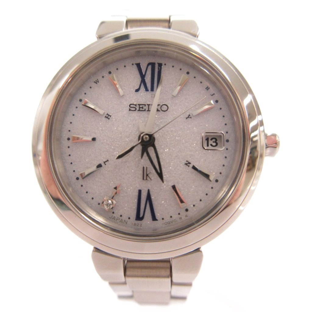 【中古】セイコー SEIKO ルキア ウォッチ 御覧なさる デイト アナログ 暦 電磁波ソーラー 文字記号盤白いこと しろがね色色合い SSVW233 /FF レディース 【ベクター 古着】 260422