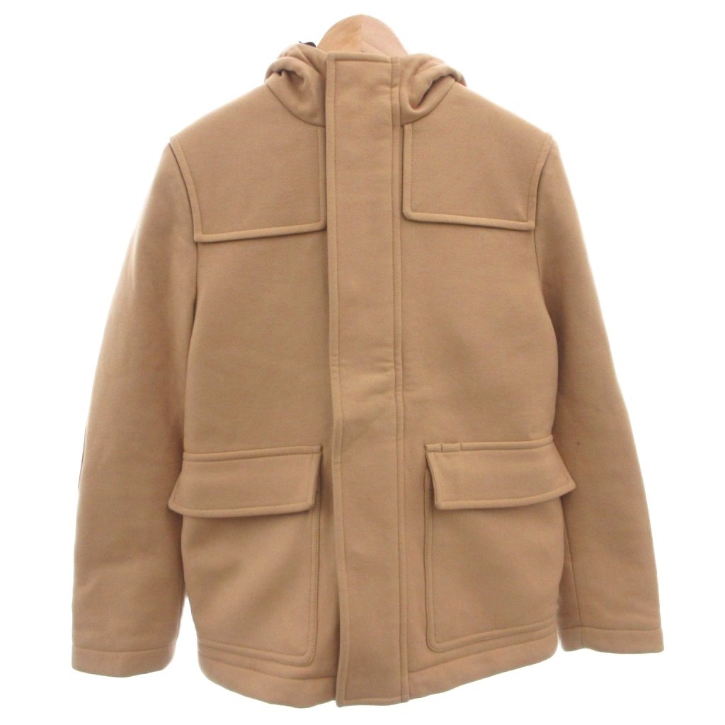 【中古】プラダ PRADA 19AW Zip Up Wool Hooded Duffel Coat ダッフルコート 上衣 裏地キルティング ボンネット 遊撃手 46 ベージュ SGB131 S192 W3Q /FF メンズ 【ベクター 古着】 260512