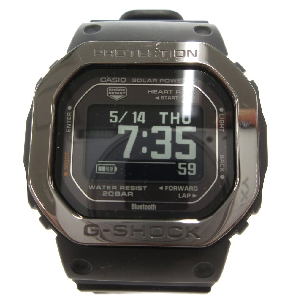 【中古】ジーショック G-SHOCK G-SQUAD ウォッチ 御覧なさる デジタル 電磁波 ソーラー 暦 黒 黒いこと DW-H5600MB-1JR /FF メンズ 【ベクター 古着】 260514