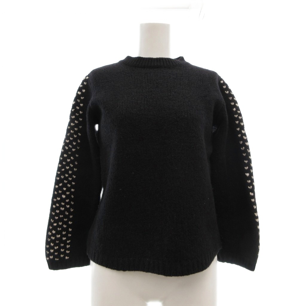 【中古】ジュープバイジャッキー jupe by jackie スウェーター 編み物 M 黒いこと 労働者の一団のど首 /MG レディース 【ベクター 古着】 260607