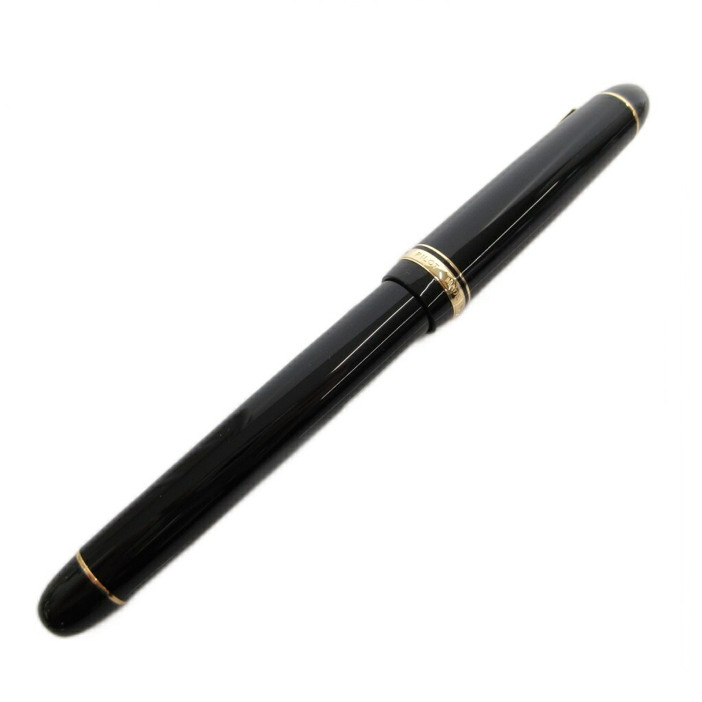 【中古】未当て嵌める品 PILOT 飛行士 CUSTOM 74 筆 文房具 筆記具 書き込み先 14K-585 FKKN-14SR-BC 黒いこと ゴールド /FF 余分の物 【ベクター 古着】 260522