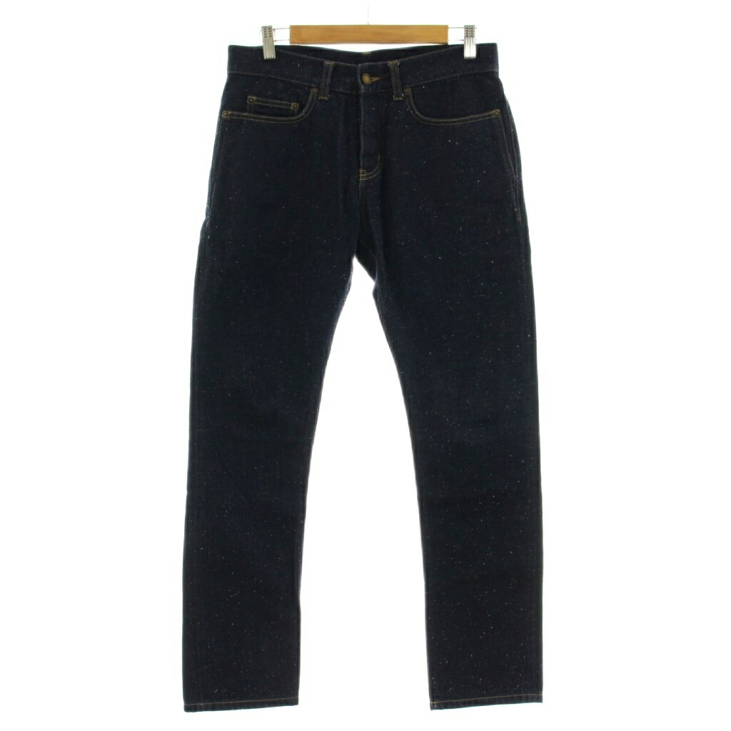 【中古】サンローラン パリ SAINT LAURENT PARIS エチエンヌパンツ ダークストーンウォッシュデニムパンツ ジーンズ ボタンフライ 28 インディゴブルー 670614 Y23EA /KU メンズ 【ベクトル 古着】 260203