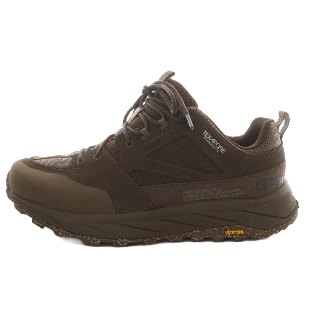 【中古】未使用品 ジャックウルフスキン Jack Wolfskin TERRAQUEST TEXAPORE LOW M スニーカー トレッキングシューズ UK9 茶 ブラウン 4056401 5178 090 /AN11 メンズ 【ベクトル 古着】 260223