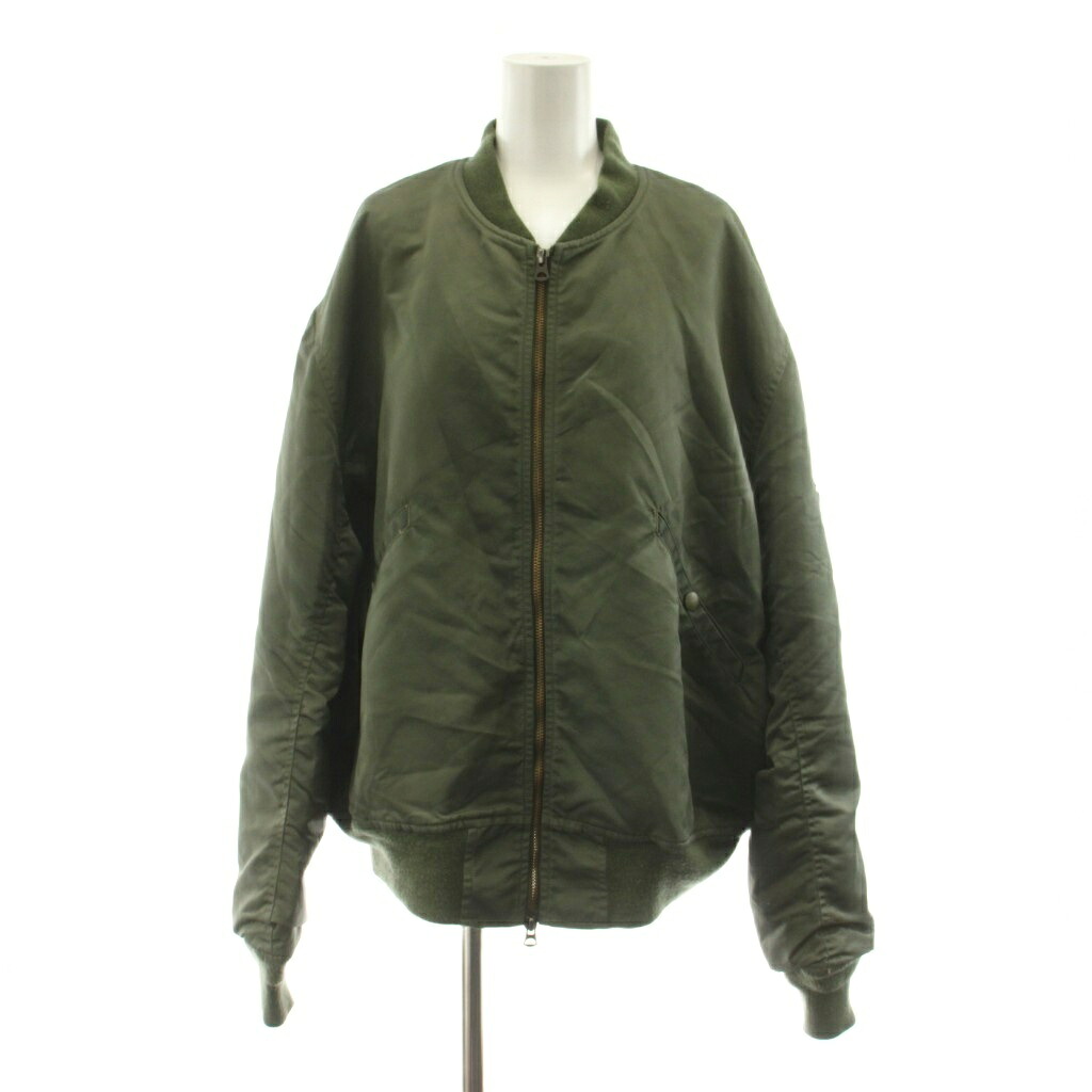 【中古】シュタンバウム STAMMBAUM L\u0027Appartement別注 L-2B LONG Blouson 上衣 ジップアップ ナイロン F カーキ 1803-13-BSP-LAP01-A /KU レディース 【ベクター 古着】 260518