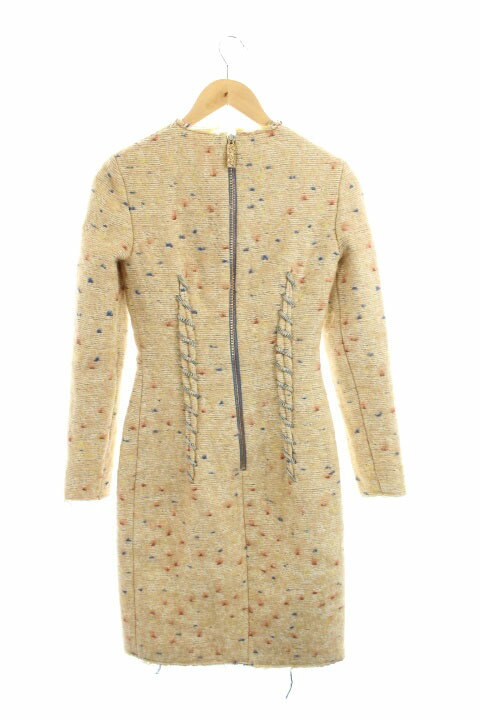 国内正規品 中古 未使用品 アクネ ブランド古着ベクトルプレミアム店 古着 ベクトル レディース Os Ha ベージュ 34 長袖 起毛 膝丈 ワンピース Studios Acne ストゥディオズ ワンピース Www Williamssound Com