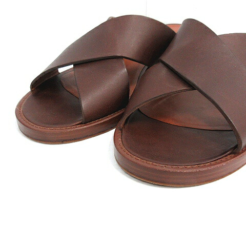 中古 ミッシェル ヴィヴィアン Michel Vivien サンダル レザー I37 茶 ブラウン Ak レディース ベクトル 古着 Melillimona Com