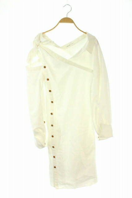 最適な材料 中古 アディアム Adeam ワンピース オープンショルダー ひざ丈 長袖 2 白 Kn Os レディース ベクトル 古着 ベクトルプレミアム店 ブランド古着の買取販売ベクトル 豪華 Erieshoresag Org