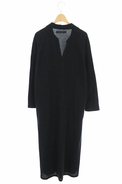 中古 セヤ Seya コットンプルオーバーシャツワンピース ロング 長袖 スキッパー S 黒 ブラック Es Os レディース ベクトル 古着 Vmaphotographystudios Com