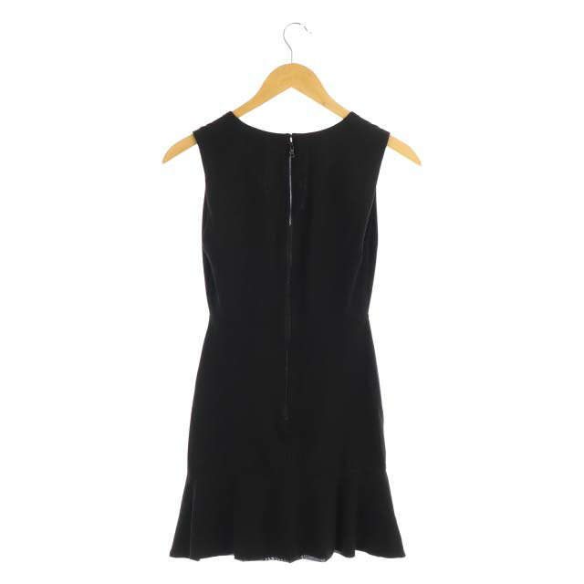 中古 アリスアンドオリビア Alice Olivia ノースリーブワンピース Vネック ミニ フレア 0 黒 ブラック Hs Sh レディース ベクトル 古着 Vmaphotographystudios Com