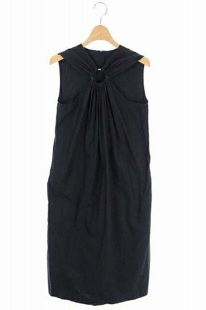 中古 ジョンローレンスサリバン John Lawrence Sullivan ノースリーブ ワンピース タイト 膝丈 X 黒 ブラック Os レディース ベクトル 古着 Andapt Com